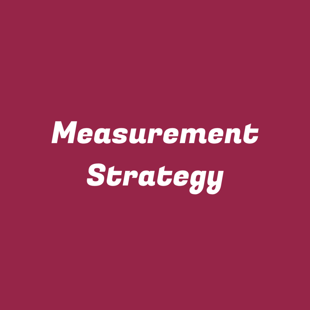 Measurement Strategy